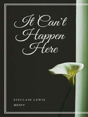 cover image of It Can't Happen Here
